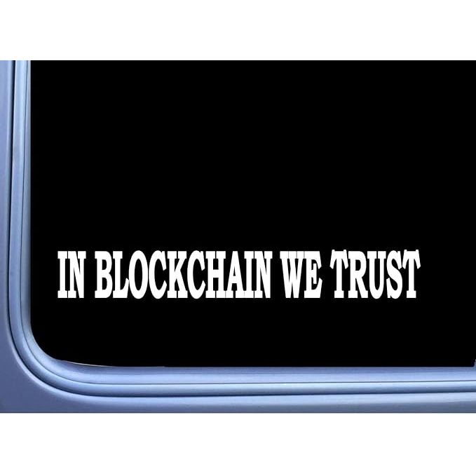 The "In Blockchain We Trust" L693 8" sticker is a decal designed for cryptocurrency enthusiasts who believe in the security and reliability of blockchain technology. The sticker features a bold and eye-catching design that is perfect for showing off support for Bitcoin and other cryptocurrencies.