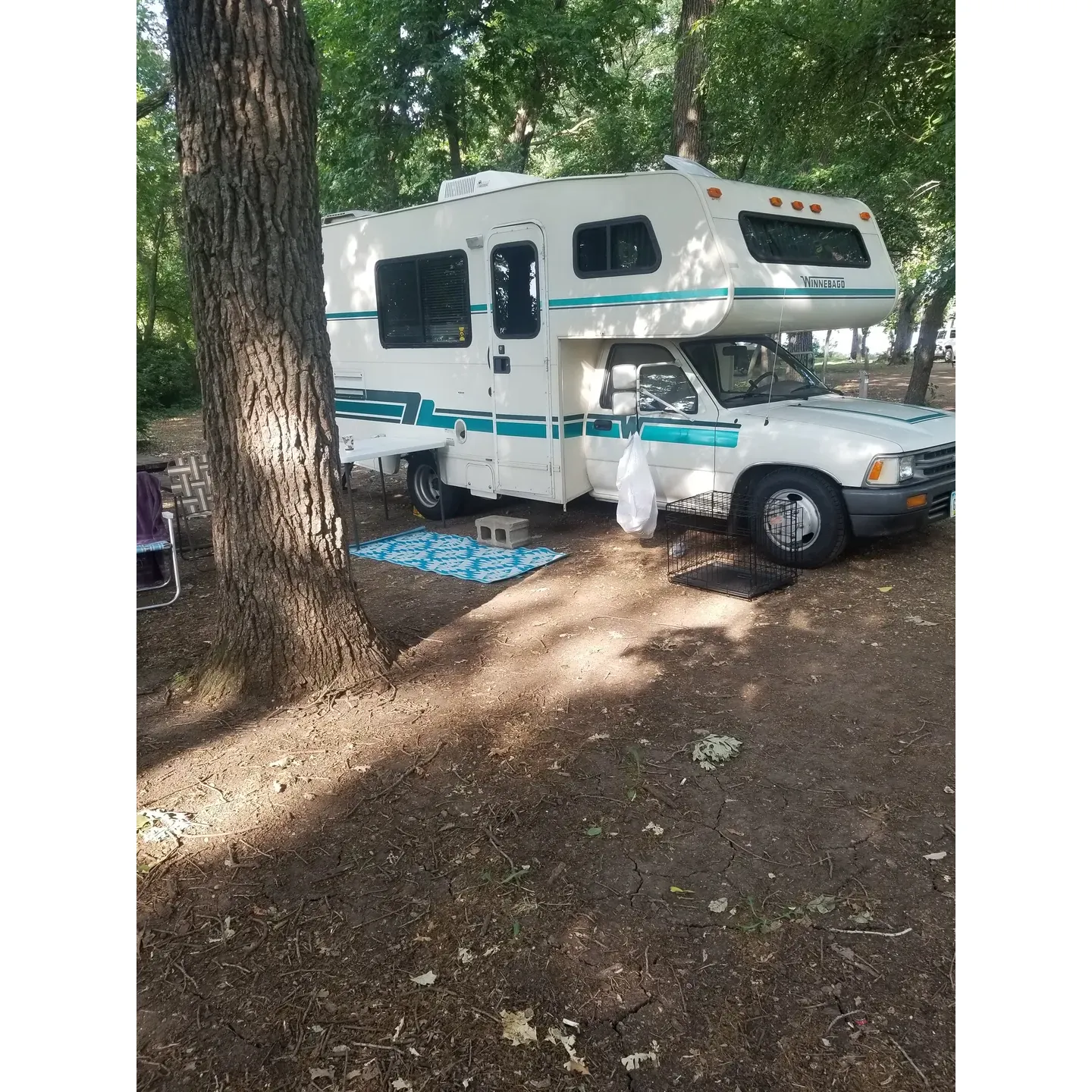 Loon Lake Campground presents an outdoor enthusiast's dream with its scenic lakeside spots and a serene atmosphere that invites guests to relax and enjoy nature's splendor. Each visit here promises stunning views amidst a canopy of majestic oaks. The campground's spacious, tree-lined sites are the perfect canvas for breathtaking sunsets and the unique spectacle of white pelicans gathering on a nearby sandbar, offering a charming display of local wildlife.

With well-appointed RV and tent areas, the campground boasts modern amenities including 50 amp electric and water hookups, as well as a convenient central bathroom facility. For those seeking a more rustic stay, the cabins offer a cozy retreat complete with decks, fire pits, and the modern comforts of air conditioning and heating, ensuring a comfortable stay regardless of the season.

Recreational opportunities abound with walking trails meandering through the campground, allowing guests to fully immerse themselves in the tranquil, natural setting. The proximity to the lightly traveled road ensures peace and tranquility, adding to the appeal of this idyllic location.

Guests are particularly fond of the community areas, such as the sheltered beach with its inviting dock and the nearby fish cleaning station, which are just a few highlights of the campground's thoughtful conveniences. Although the cabins do not feature in-unit water amenities, the presence of nearby well-maintained bathrooms and showers compensate for this with ease.

With an amiable camp host and an array of both spacious and cozy sites to choose from, Loon Lake Campground is truly a gem for those wanting to escape the hustle and bustle of everyday life and bask in the joys of outdoor living. Visitors return season after season, affirming that whether rain or shine, this park never loses its charm and continues to be a cherished destination for creating lasting memories. Description by ChatGPT.