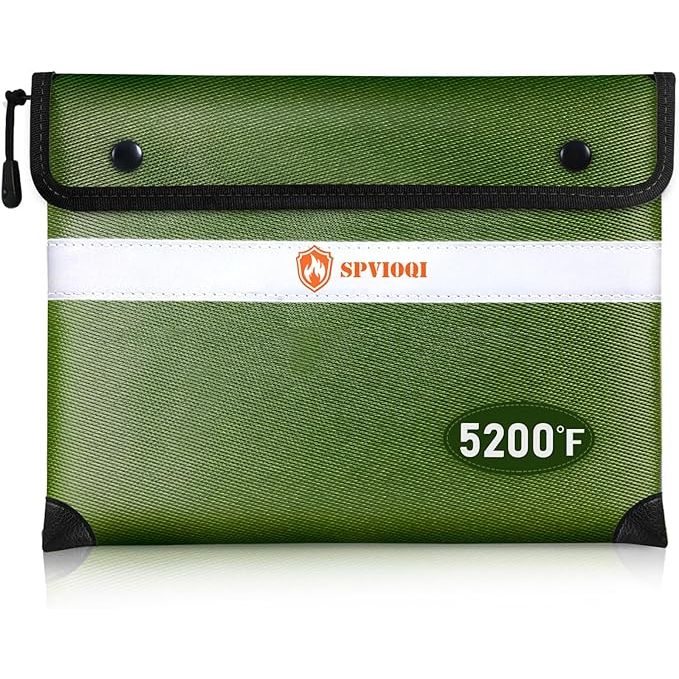 The Upgraded 5200°F Fireproof Document Bag is a heat-insulated and fireproof safe pouch designed to protect your cash, documents, and valuables in case of a fire. It is constructed with 8 layers of functional materials that can withstand temperatures of up to 5200°F, providing maximum protection for your important items.