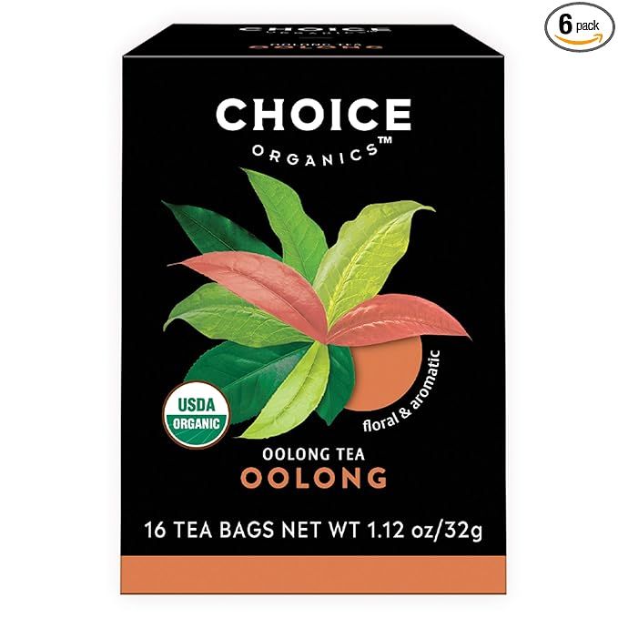 Choice Organics Organic Oolong tea is the perfect choice for tea lovers looking for a floral and aromatic blend. This tea has a lightly roasted taste with subtle floral notes that create a delicate yet deeply complex flavor profile.