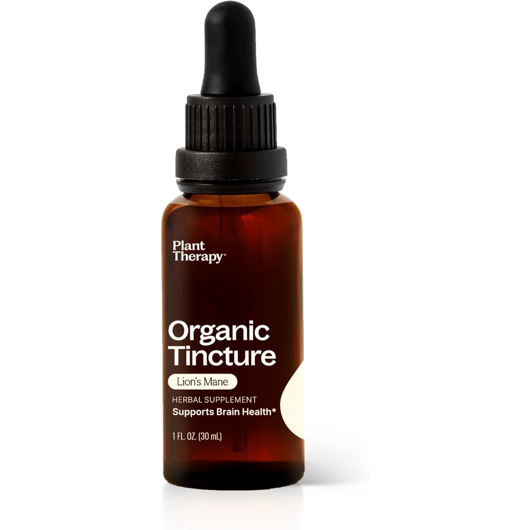 Plant Therapy Organic Lion's Mane Tincture is a potent and natural supplement that supports brain health, mental clarity, and memory. This vegan and non-GMO tincture is made from organic lion's mane mushroom extract, known for its potential cognitive benefits.