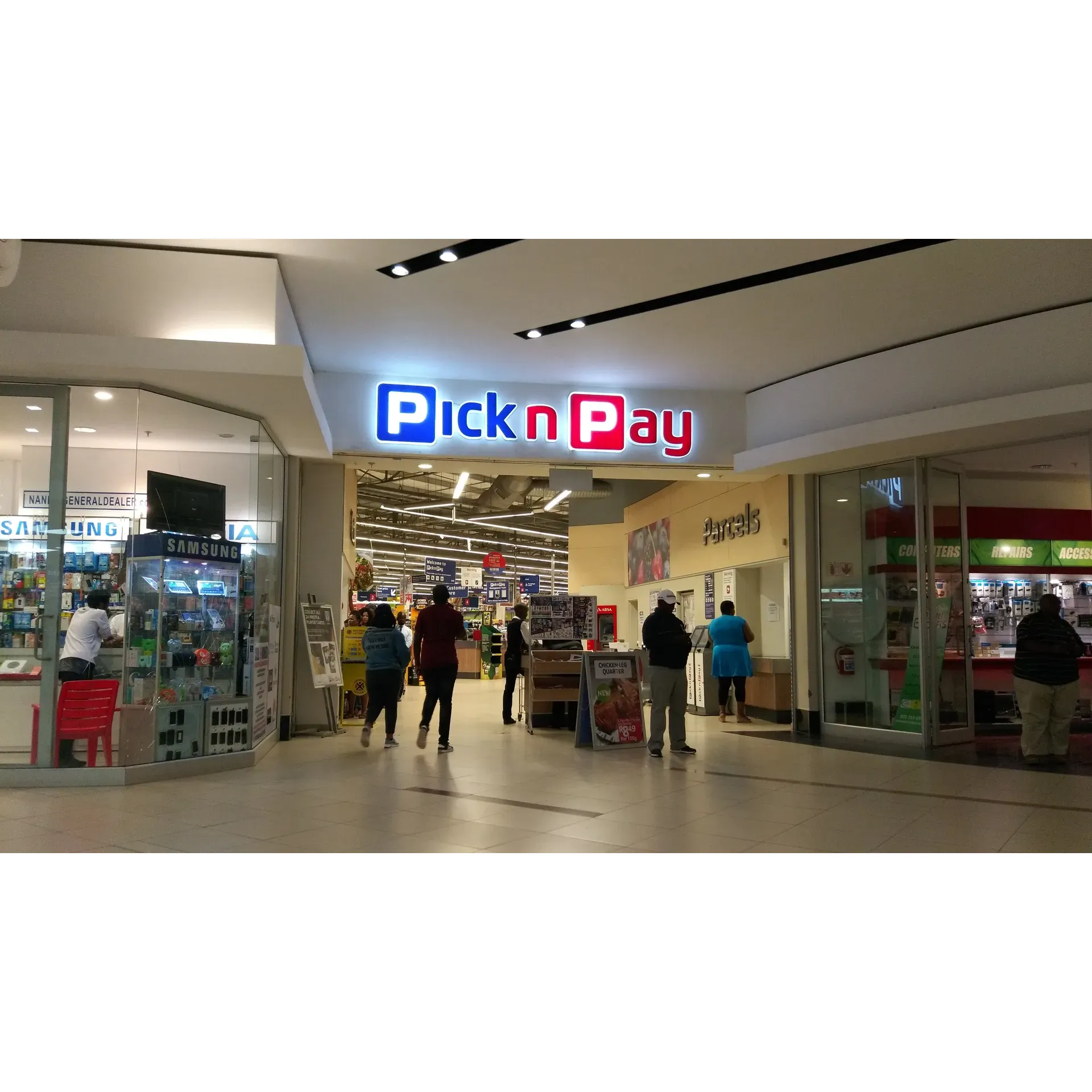 Pick n Pay at Nonesi Mall offers a delightful shopping experience for every season, consistently providing a clean and neat environment. Customers can look forward to a friendly and welcoming atmosphere, as the store prides itself on employing courteous cashiers who are dedicated to delivering excellent service. With an emphasis on fresh produce and quality products, this branch strives to ensure customer satisfaction. Shoppers can enjoy a diverse shopping venture in the mall, with an array of complementary stores surrounding Pick n Pay, making it a convenient one-stop location for all everyday needs, from groceries to electronics and clothing. Description by ChatGPT.