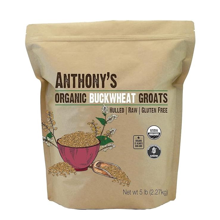 Anthony's Organic Hulled Buckwheat Groats are a versatile and nutritious grain that can be used in a variety of dishes. These groats are gluten-free and non-GMO, making them a suitable choice for individuals with dietary restrictions or preferences.