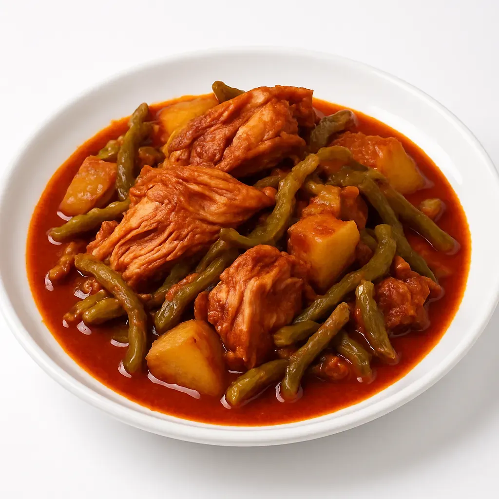 Indulge in this Mexican treasure where tender pork and cactus pads meld with vibrant guajillo chile sauce, sealed in fragrant envelopes and steamed to perfection.