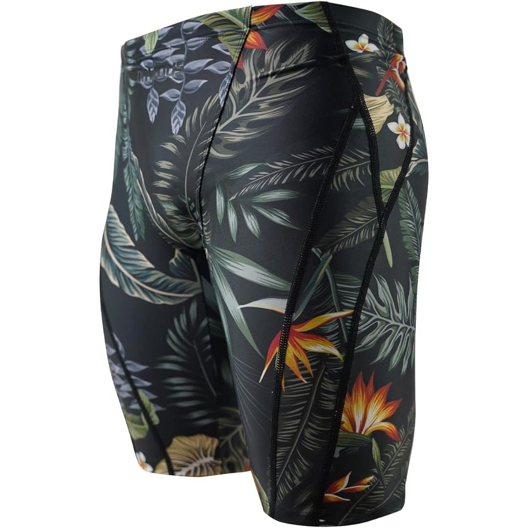 The Pro Men's Swim Jammer Designer Series is a high-performance swimsuit designed for racing and lap training. Made with compression technology, the jammer provides a snug fit that enhances muscle support and promotes better swimming performance.