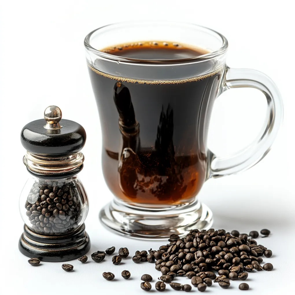 Black Pepper Coffee, also known as a Pepper Joe or Spiced Coffee, is a unique beverage that provides a spicy twist on the classic cup of joe. This invigorating drink is made by brewing freshly ground coffee beans with a hint of black pepper, which not only enhances the aroma but also adds a surprising kick to the palate.