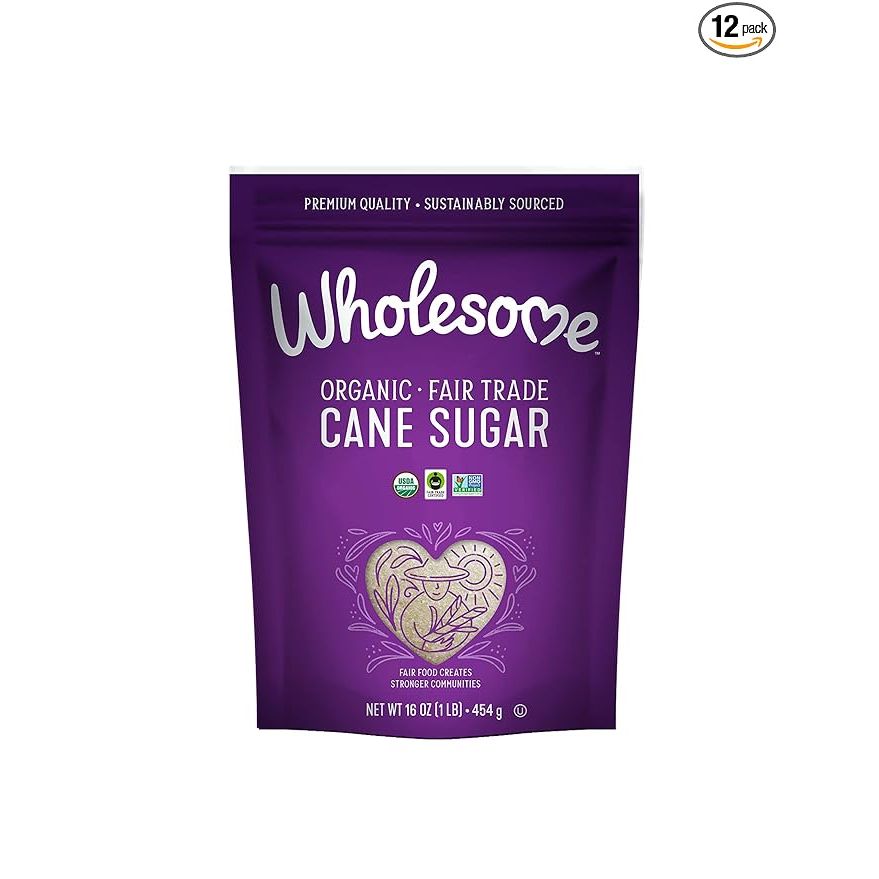 Wholesome Organic Cane Sugar is a premium quality sugar that is sustainably sourced and produced without the use of harmful chemicals or pesticides. It is certified organic, meaning it is free from synthetic additives and preservatives.