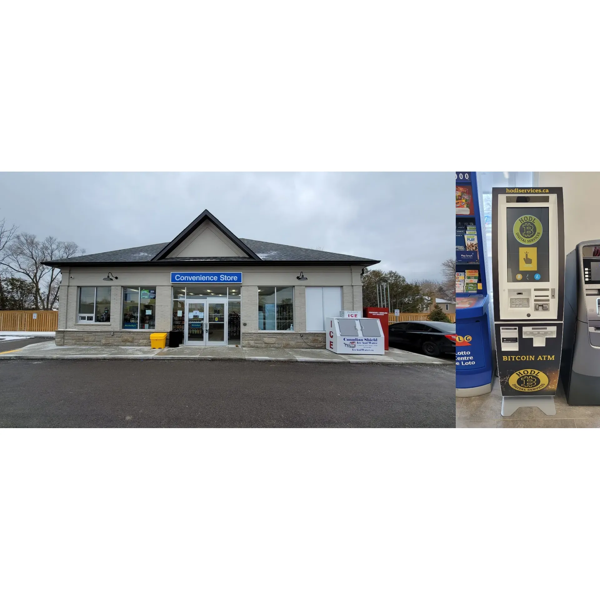 HODL Bitcoin ATM - Esso is a cryptocurrency ATM located at the Esso gas station at 17844 Leslie St in Newmarket, Ontario, Canada. The ATM allows users to easily buy and sell Bitcoin and other cryptocurrencies using cash. This ATM provides a convenient and secure way for individuals to access the world of cryptocurrency without needing to use online exchanges.

HODL Bitcoin ATM - Esso is open 24/7, making it easily accessible for users at any time. The ATM offers competitive exchange rates and low fees, providing users with a cost-effective way to trade cryptocurrencies. With a simple and user-friendly interface, HODL Bitcoin ATM - Esso is suitable for both beginner and experienced cryptocurrency users.

Overall, HODL Bitcoin ATM - Esso provides a convenient and reliable way for individuals in Newmarket, Ontario, to buy and sell cryptocurrencies such as Bitcoin. With its convenient location and 24/7 availability, this ATM offers a secure and efficient way for users to engage in cryptocurrency transactions with ease. Description by ChatGPT.