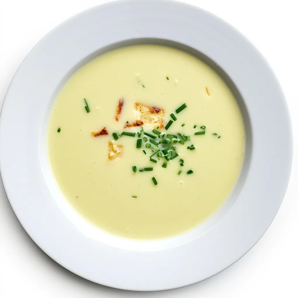 Spargelsuppe is a luxurious creamy asparagus soup that's a staple in German cuisine, especially popular during the spring asparagus season. This velvety soup is made with fresh green or white asparagus blended into a smooth puree, enriched with heavy cream and seasoned with a touch of nutmeg and white pepper.