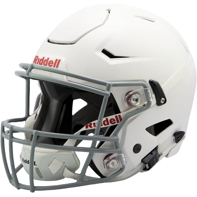 The Riddell SpeedFlex Youth Helmet is a top-of-the-line football helmet designed specifically for youth players. It features a unique Flex System that allows the helmet shell to flex and absorb impact, providing added protection against concussions.