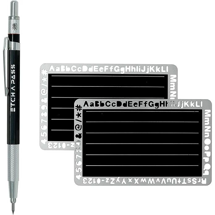 Etch A Pass is an engraving kit designed for securely backing up important passwords, crypto seed phrases, and 2FA codes. The kit includes stainless steel cards that can be engraved with a tungsten-tipped pen for durability and security.