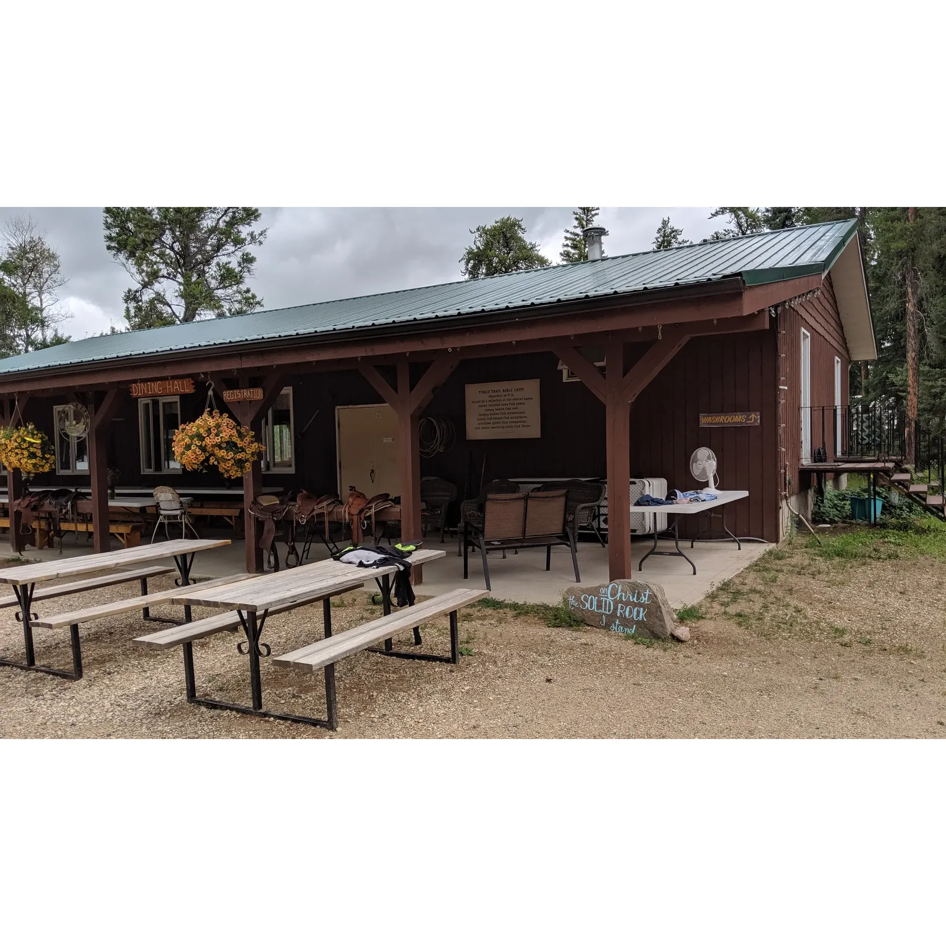 Amidst picturesque surroundings, Torch Trail Bible Camp offers a sense of continuity and tradition, charming visitors who remember it from decades ago as well as new generations seeking a blend of recreation and spiritual growth. With its longstanding history, the camp provides an environment reminiscent of simpler times, where the natural beauty of the area has been preserved and cherished by those who visit.

Offering a spiritual and community-oriented atmosphere, the camp is dedicated to creating experiences that are enriching both socially and spiritually. Children and youth are presented with an opportunity to engage in a variety craft activities, games, and particularly horse riding - a highlight for many campers seeking hands-on outdoor adventures.

For families seeking a faith-based approach to learning and recreation, Torch Trail Bible Camp integrates religious teachings with daily activities, aiming to foster a deeper connection with faith through nature and fellowship. The camp's programs are tailored to provide valuable life lessons and the chance to forge lasting friendships within a supportive environment. 

Moreover, the camp extends its hospitality to local schools, offering end-of-year parties that serve as a testament to its commitment to community engagement. The staff at the camp is noted for their accommodating nature, ensuring that even under less than ideal weather conditions, guests can still enjoy the facilities, from campfires to common areas equipped for comfort and convenience.

Torch Trail Bible Camp is a place where memories are made and treasured, whether it's by former campers revisiting the past or young minds shaping their futures amidst a backdrop of faith and natural splendor. Description by ChatGPT.