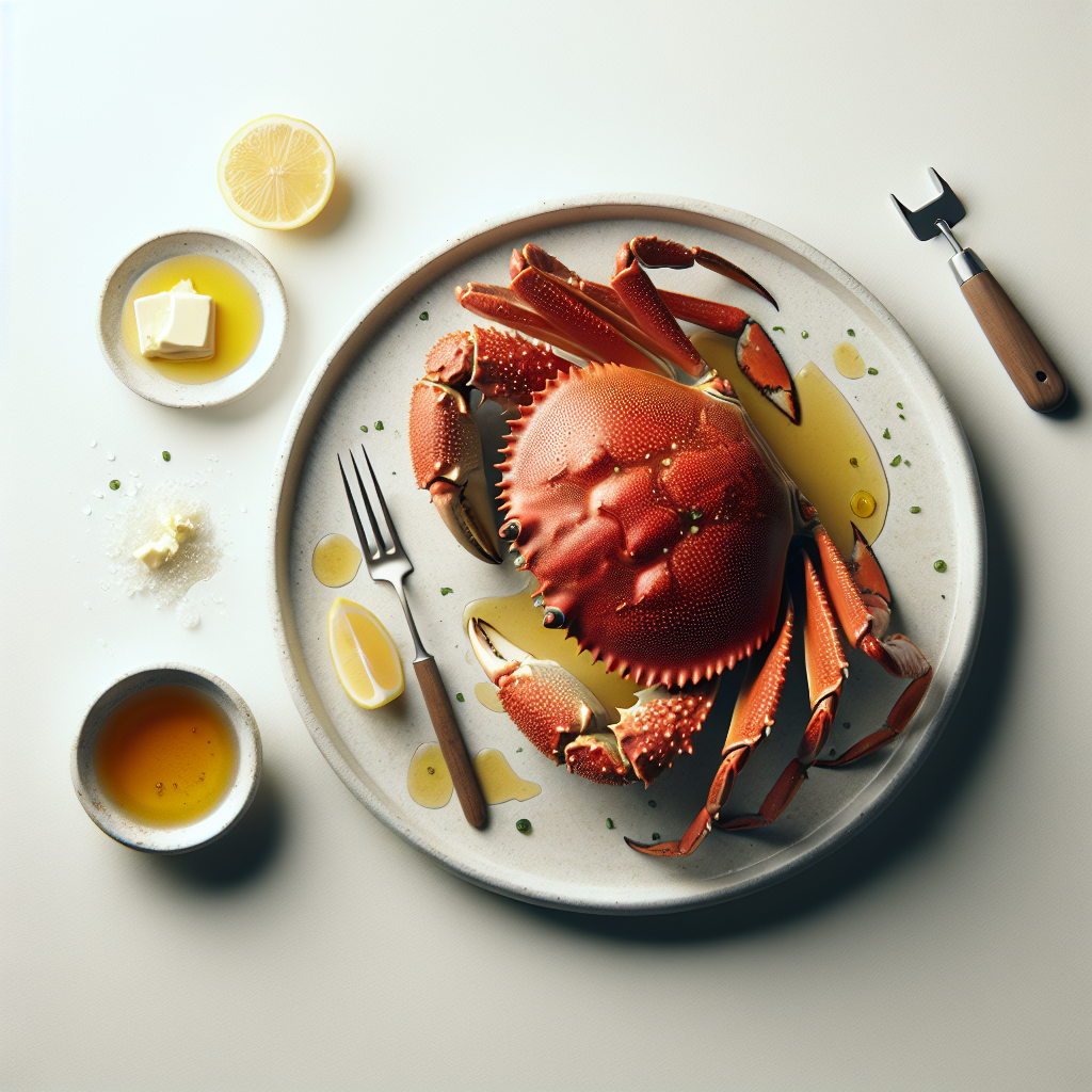 Dungeness Crab, named after the port of Dungeness in Washington state, is renowned for its sweet, tender meat. This recipe can be prepared either by steaming or grilling, offering the flexibility to enjoy the crab with its natural flavors or with a smoky char.