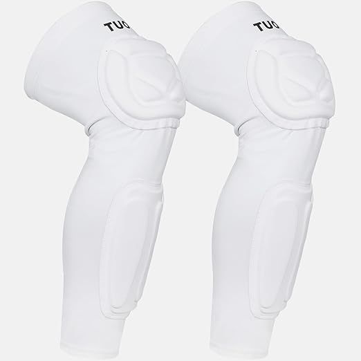 The TUOY Knee Pad Shin Guard Pads are designed to provide protection and support for the knees and shins during various sports activities such as soccer, football, basketball, wrestling, and volleyball. This pair of protective sleeves is made of high-quality materials that are durable and comfortable to wear for extended periods of time.