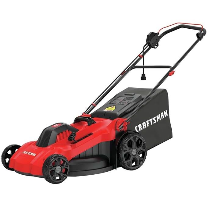 The CRAFTSMAN Electric Lawn Mower, 20-Inch, Corded, 13-Ah (CMEMW213) is a reliable and efficient option for maintaining your lawn. With a 13-amp motor, this electric mower has enough power to tackle medium to large-sized lawns.