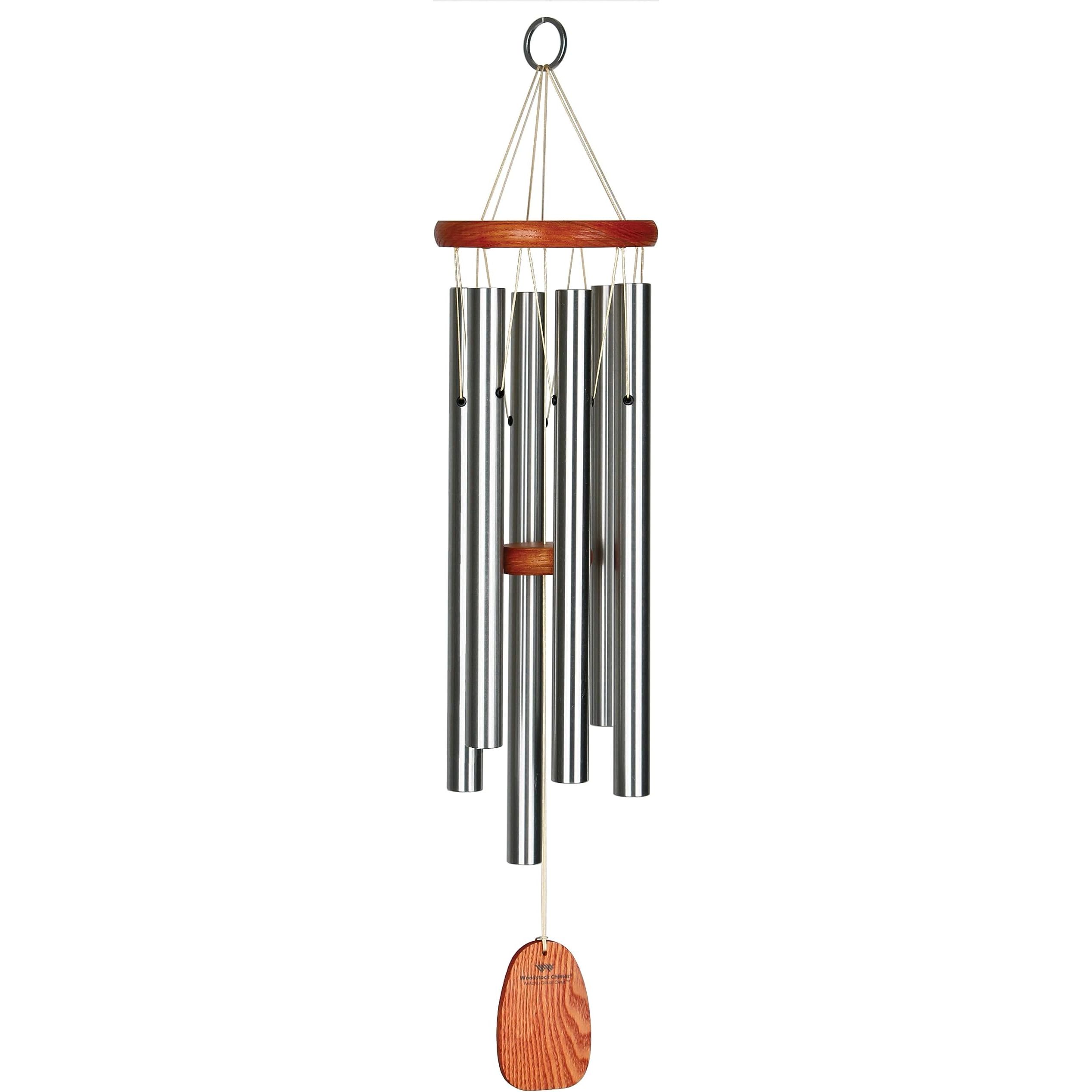 The Woodstock Wind Chimes Original Amazing Grace Chime is a popular wind chime designed to bring the soothing and melodious sound of the classic hymn "Amazing Grace" to your outdoor space.