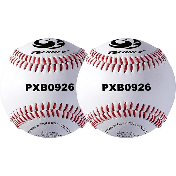 PHINIX Synthetic Leather Baseballs are designed for practice, recreation use, and casual games. These baseballs are made of high-quality synthetic leather, which gives them a similar look and feel to traditional leather baseballs, but at a more affordable price point.