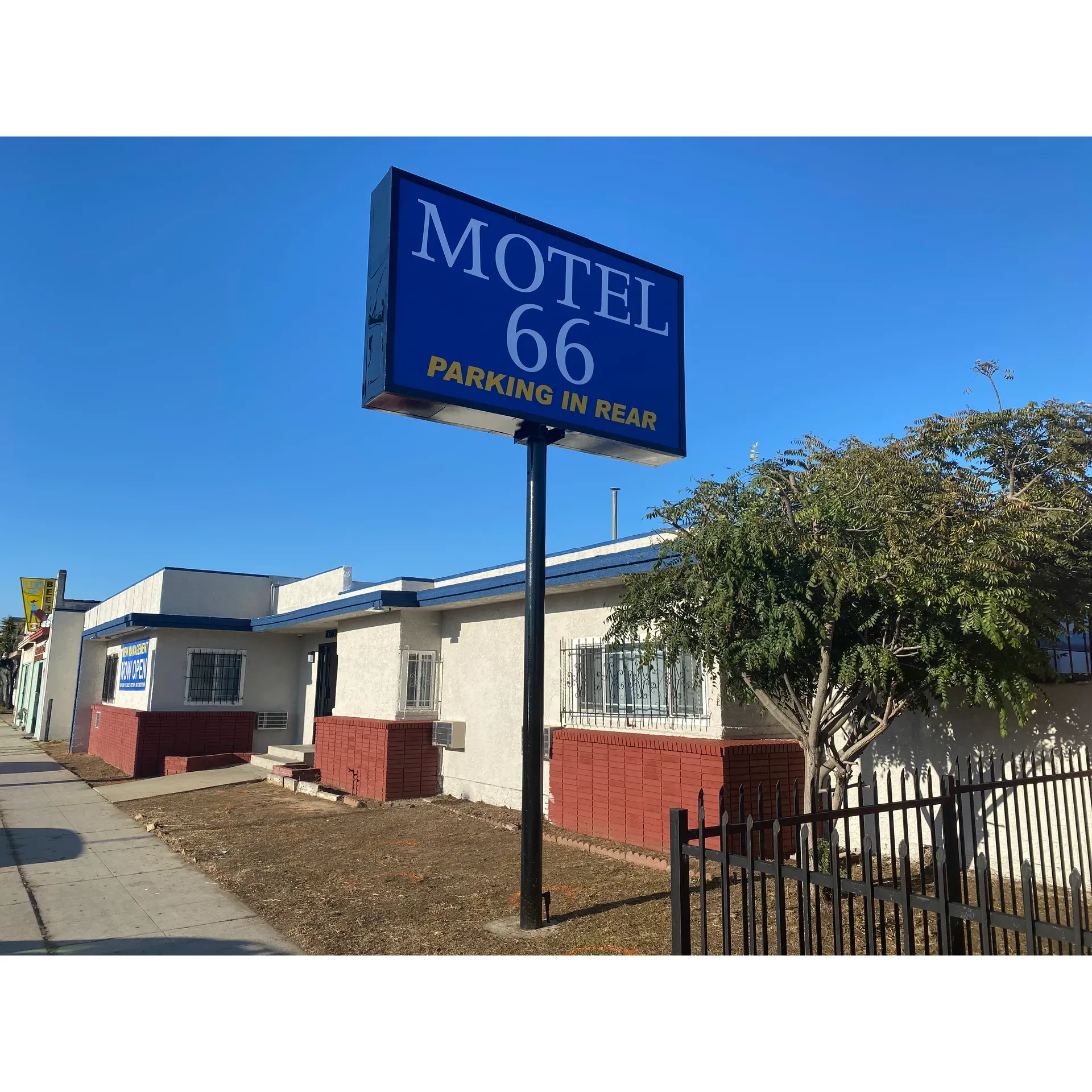 Motel 66 Los Angeles is widely recognized for its excellent customer service, with staff that goes above and beyond to ensure guests and their families are well catered to throughout their stay. Guests have noted the exceptional room service that is offered daily, ensuring a high standard of cleanliness and functionality in all their accommodations. The motel prides itself on its well-maintained rooms, which provide a comfortable and efficient climate control system, allowing guests to customize their room temperature to their liking, from icy cold air conditioning to cozy warmth.

Amenities at Motel 66 include long, relaxing hot showers, crisp cable TV, and speedy, reliable Wi-Fi which guests have found to be surprisingly fast, enhancing their stay whether for leisure or business. Security is given top priority, with functioning cameras to ensure a safe and secure environment for all guests.

Well-received for its cleanliness and convivial atmosphere, the motel consistently receives praise for its friendly staff and comfortable beds, contributing to a restful night's sleep. Additionally, the convenience of showers in every bathroom is appreciated for maintaining a clean and dry floor space.

Positive experiences have led many guests to recommend Motail 66 and consider it a go-to choice for their future stays in Los Angeles. The combination of affordability, attentive service, and a range of solid amenities make this motel a practical and pleasant option for travelers looking to enjoy the city. Description by ChatGPT.