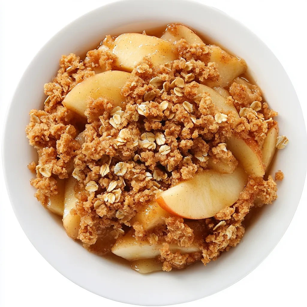 Apple Crisp with oat topping is a classic dessert that combines the sweetness of baked apples with a crumbly, buttery oat crust.