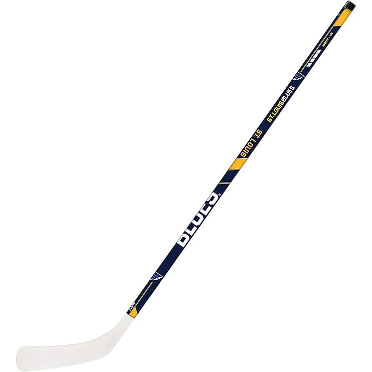 The Franklin NHL Left Shot Team Stick is a hockey stick designed for left-handed players. It is officially licensed by the NHL, featuring team logos and colors to showcase your favorite team pride. The stick is constructed with a durable plastic shaft and blade, making it suitable for both indoor and outdoor play.