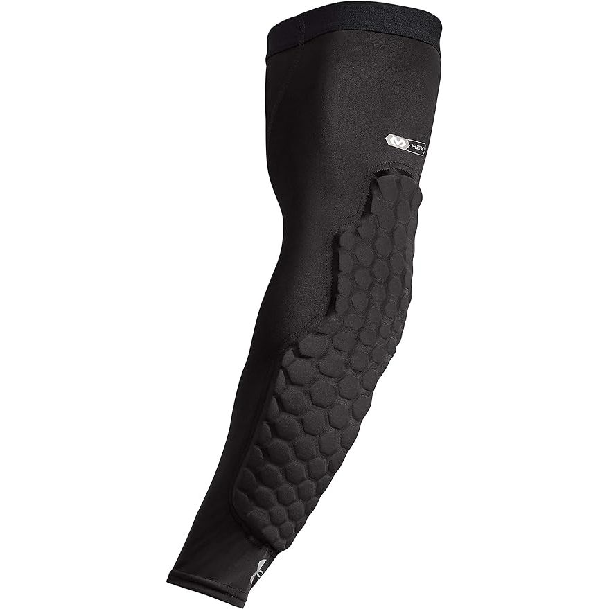 The Under Armour Gameday Pro Padded Forearm/Elbow Sleeve is designed to provide protection and support for athletes during high-impact activities, such as football, basketball, and lacrosse. The sleeve features strategically placed padding on the forearm and elbow to help absorb impact and reduce the risk of injuries.