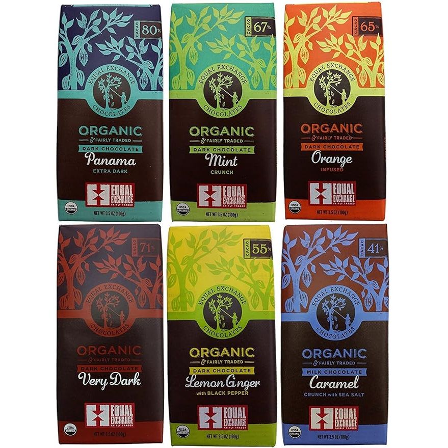 Equal Exchange offers a range of organic chocolate bars that are made with sustainably sourced ingredients and fair trade practices. The variety of flavors available cater to different preferences, from rich and indulgent dark chocolate to smooth and creamy milk chocolate.