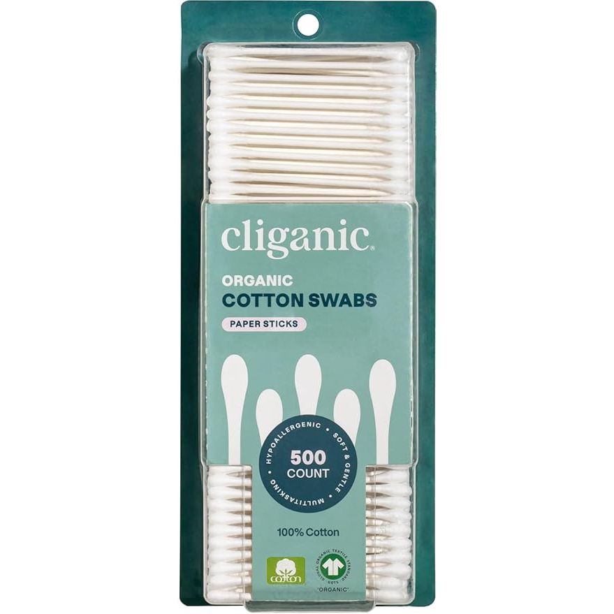 Cliganic Organic Cotton Swabs are made from 100% pure natural cotton, making them safe for use on sensitive skin. They are also chlorine-free and hypoallergenic, making them gentle and suitable for all skin types. These swabs are soft and absorbent, so they can be used for a variety of purposes, from applying makeup to cleaning small wounds.