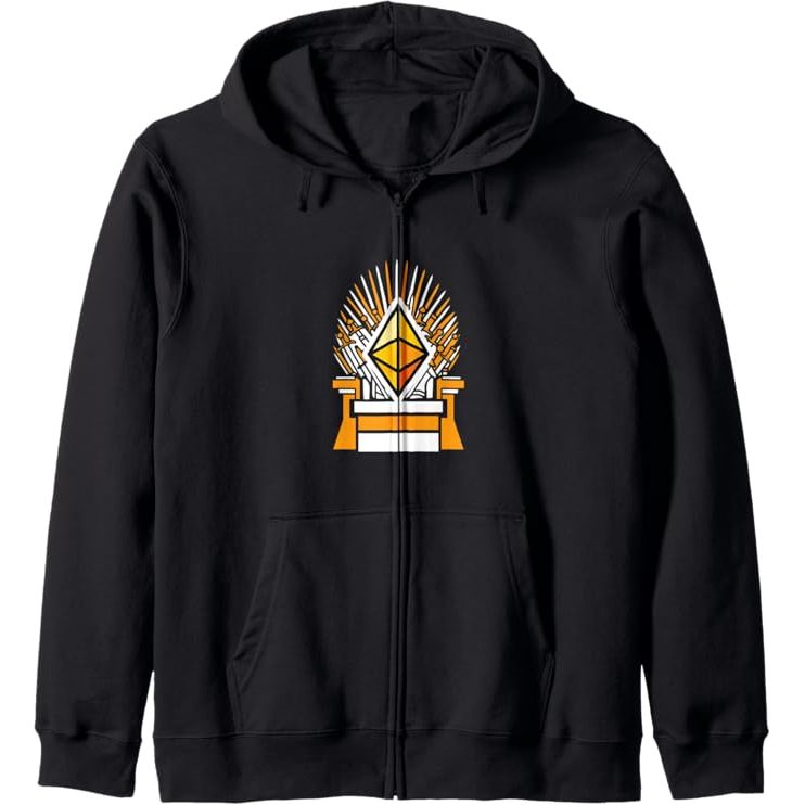 The Crypto Throne Cryptocurrency Bitcoin-Ethereum-Litecoin DeFi Zip Hoodie is a stylish and comfortable hoodie that features popular cryptocurrency logos such as Bitcoin, Ethereum, and Litecoin. This hoodie is designed for those who are passionate about the world of cryptocurrency and decentralized finance (DeFi).