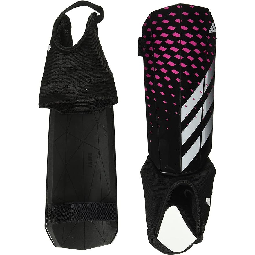 Adidas Soft Ground Match Predator Shin Guards are designed to offer maximum protection and comfort for soccer players who play on soft ground surfaces. These shin guards feature a hard shield front plate that provides excellent protection against impacts and tackles, while the EVA backing ensures a comfortable fit against the leg.