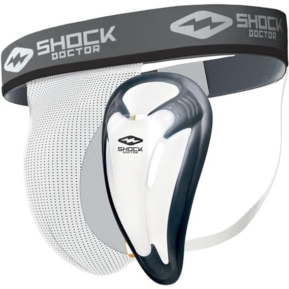 The Shock Doctor Jock Strap Supporter with BioFlex Cup is designed to provide essential protection and support for athletes during high-impact sports activities. This core protective sports athletic cup is specifically tailored for adults and fits comfortably around the pelvic region to offer maximum coverage and security.