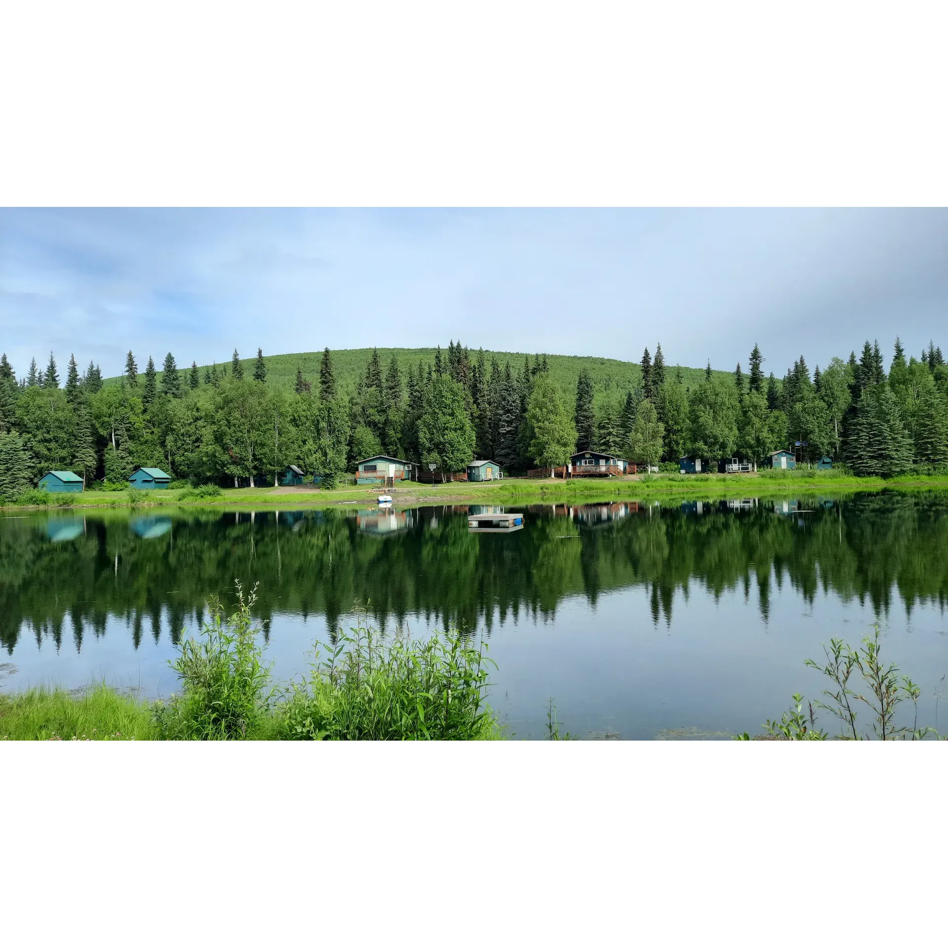 Twin Bears Camp is an idyllic camping destination located just 30 miles from Chena Hot Springs Road, offering a truly serene experience for those looking to unwind and rejuvenate. Surrounded by the tranquil beauty of a pristine lake, the camp serves as an oasis for relaxation and adventure. With accessible hiking trails weaving through the landscape, visitors can indulge in the natural splendor of the area. For those who seek an adrenaline rush, there are exhilarating 4-wheeler tracks that promise a dynamic outdoor experience.

Families and groups of friends often find Twin Bears Camp to be a perfect retreat, with its excellent facilities for group gatherings. The site boasts a variety of comfortable cabins that offer a cozy stay amidst nature. Additionally, a spacious kitchen mess hall caters to group dining needs, making it convenient to share a meal after a day full of activities.

The camp is also a paradise for fishing enthusiasts, with kids and adults alike enjoying the thrill of a lakeside catch. It has become a tradition for many to host annual events at Twin Bears Camp, such as festive pig roasts that add a unique touch to the camping experience.

Visitors who have hosted special events like weddings have found the setting to be picturesque, though it's important to note that part of the park's charm is its accessibility to the public, adding a sense of community to the seclusion. The camp encourages guests to come prepared, as the untouched natural environment maintains its vibrant ecosystem.

Overall, Twin Bears Camp is a beloved locale for those in search of a peaceful but fun-filled getaway, where the laughter of friends and family echo against a backdrop of scenic beauty, and every visit creates lasting memories to cherish. Description by ChatGPT.