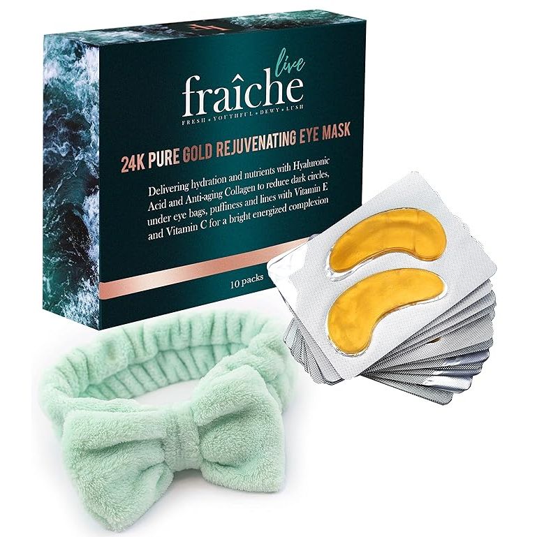 The Live Fraiche BONUS GIFT + 24k Gold Under Eye Patches are a popular trend on TikTok for treating dark circles and puffiness around the eyes. These under eye patches are infused with hyaluronic acid and collagen, two key ingredients known for their hydrating and anti-aging properties.