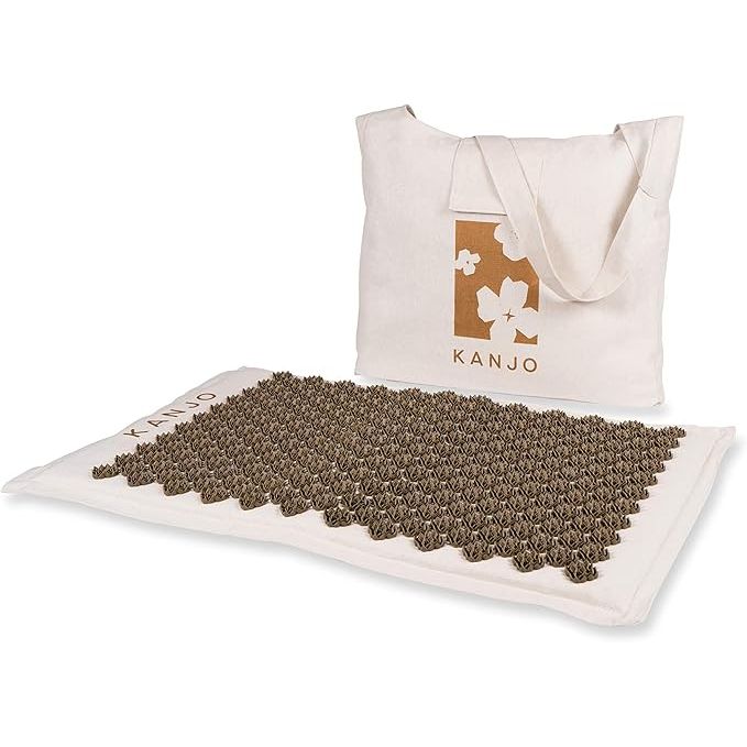 The Kanjo Coconut Acupressure Mat is an FSA and HSA eligible product designed to provide relief from neck, back, and shoulder pain. The mat is made with an eco-friendly coconut fiber core that helps to stimulate pressure points on the body, promoting relaxation and stress relief.