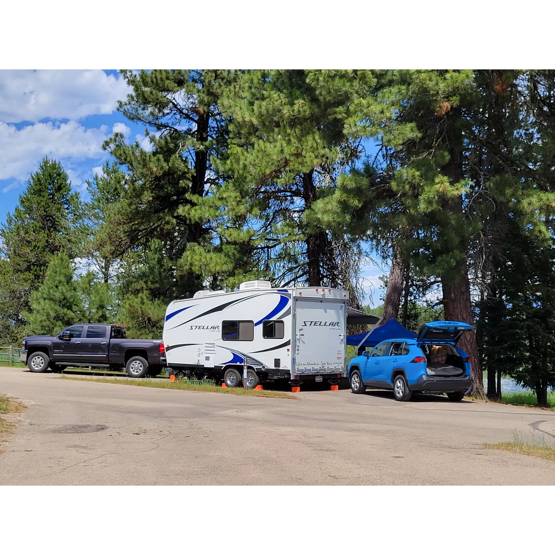 West Mountain Campground offers a serene getaway for nature lovers and outdoor enthusiasts. Tucked away amidst picturesque landscapes, the campground is a haven of tranquility boasting immaculate facilities and an inviting atmosphere. Guests are often captivated by the breathtaking views that accompany their stay, whether it’s the stunning vistas or the wildlife, such as the elegant herons, making their home in the nearby marsh.

The campground exudes a sense of cleanliness and order, thanks to the dedicated and approachable camp host who is well-regarded for providing insightful information about the area and ensuring a top-notch guest experience. Visitors can look forward to waking up to spectacular sunrises and enjoying all the comforts of home in the great outdoors, including amenities such as flush toilets and running water.

Strategically located by the lake, West Mountain Campground provides a unique opportunity to camp right at the water’s edge. Though water levels may vary, the beauty of the landscape remains unaffected, and the peaceful drive to the site promises to be as enjoyable as the destination itself. For those seeking to explore further, a neighboring campground within a short stroll or drive offers amenities like clean showers and rental options for watercraft, perfect for adventurous excursions on the lake.

Respect for the serene environment is fostered by a camp host who is attentive to maintaining calm and quiet during evening hours, ensuring all guests can enjoy a restful and undisturbed night under the stars.

Advance reservations are recommended, particularly for those wishing to secure the coveted waterfront lots, which provide unparalleled proximity to the lake. With its picturesque setting and conscientious management, West Mountain Campground stands out as an idyllic retreat where time slows down, and nature's beauty can be fully embraced. Description by ChatGPT.