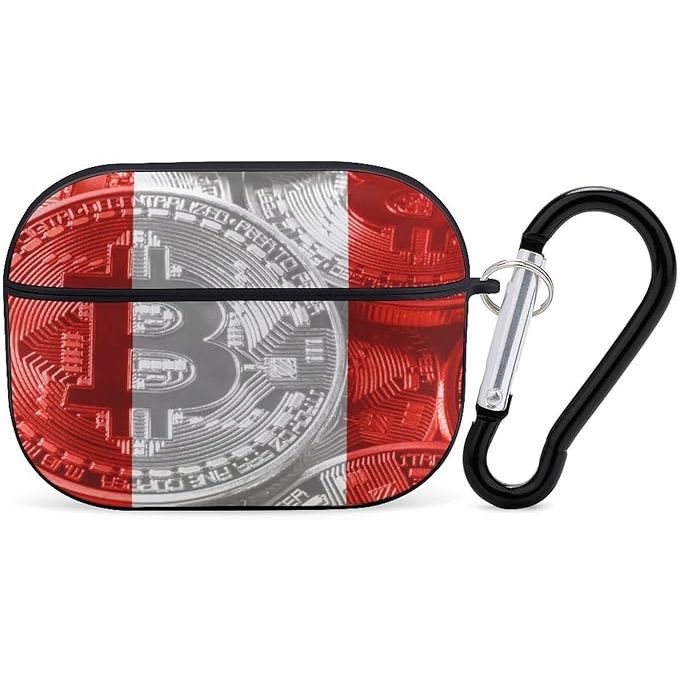 The Peru Flag Bitcoin for Airpods Pro case is designed to protect your Airpods Pro (2nd/1st generation) while showing off your Peruvian pride and love for cryptocurrency. The case features the flag of Peru alongside the Bitcoin logo, creating a unique and eye-catching design.