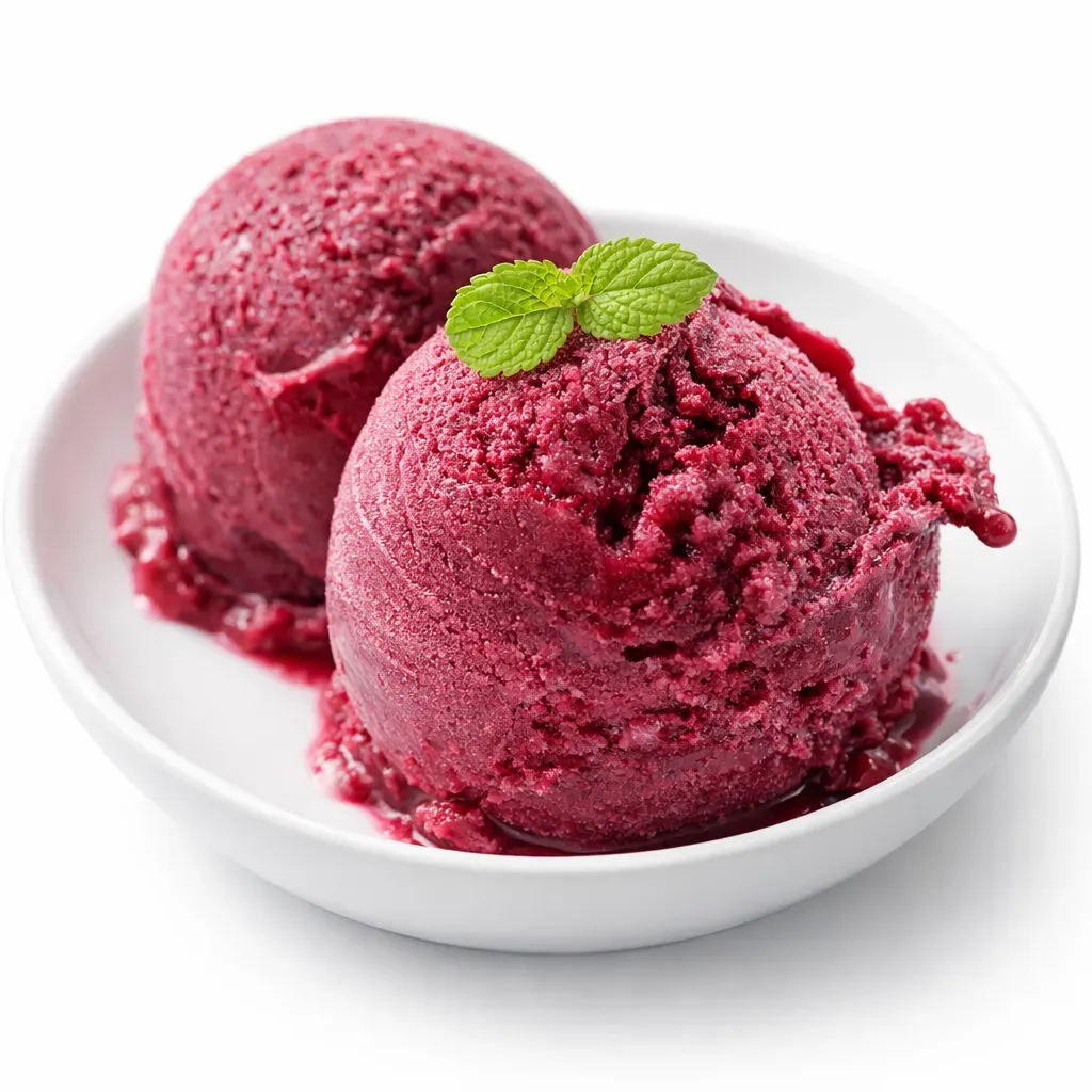 Embrace the vibrant flavors of French cuisine with this invigorating blackcurrant sorbet. Known for its rich color and refreshing taste, this dessert is perfect for any season.
