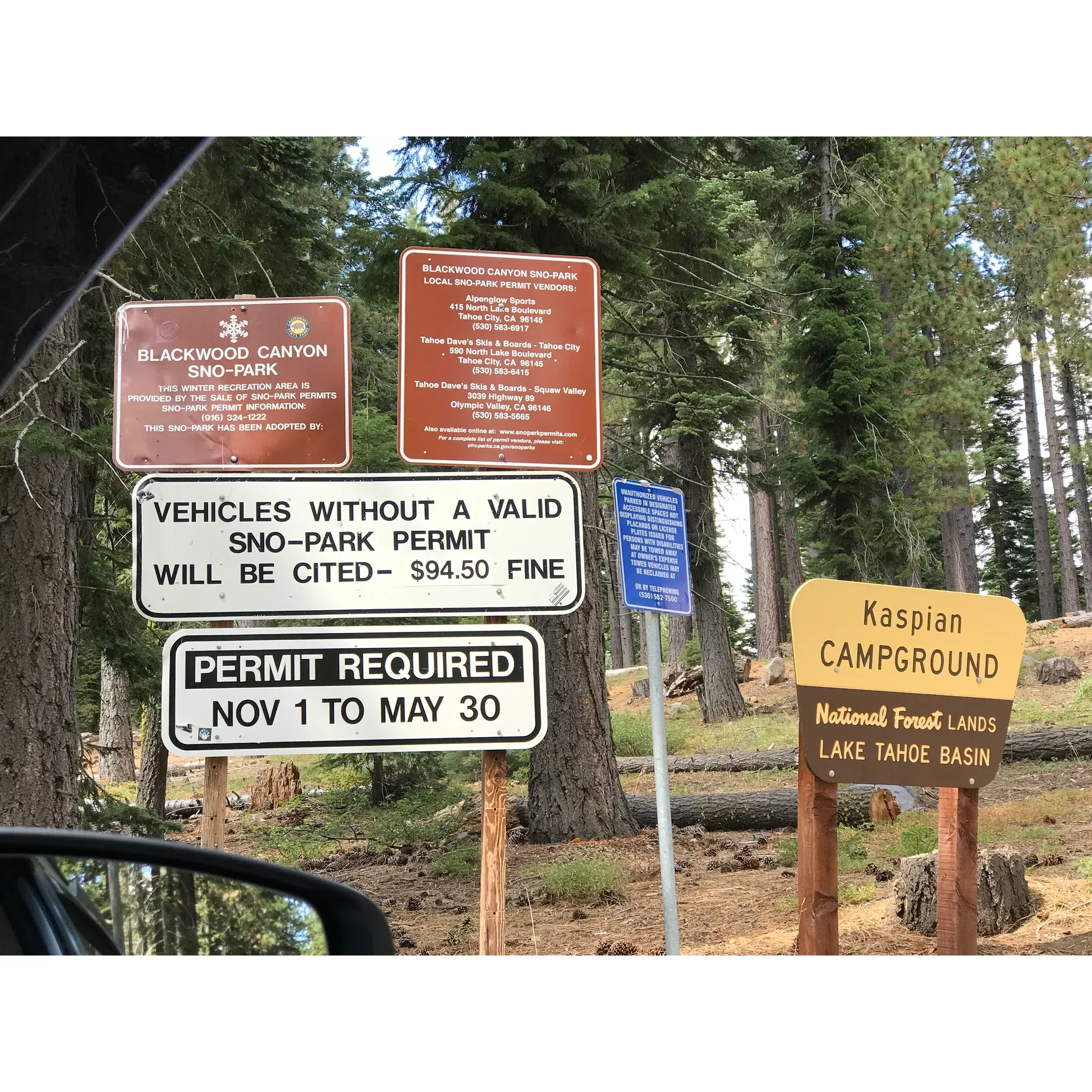 Blackwood Canyon OHV Staging Area is a captivating recreational escape where outdoor enthusiasts can immerse themselves in nature's splendor. Boasting six rustic campsites, visitors can enjoy the comfort of well-maintained facilities, including tables and fire pits, perfect for a serene outdoor living experience. Ample parking space adds convenience, ensuring a smooth start to your adventure.

For those with an appreciation for natural beauty, the area is a treasure trove of wildlife and flourishing wildflowers that paint the landscape with vibrant colors. Anglers will delight in the opportunity for wild fishing, where the waters are abundant with brown trout and the chance of spotting local fauna, such as beavers and bears, adds an exciting element to the tranquil surroundings.

Adrenaline seekers and nature lovers alike can explore the rugged trail that promises a challenging yet rewarding journey. The path unfolds to reveal breathtaking panoramas that capture the beauty of the region, making it an attractive spot for those looking for a healthy dose of outdoor adventure paired with picturesque views. Description by ChatGPT.