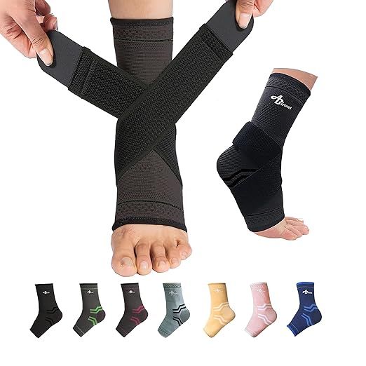 The ABIRAM Foot Sleeve is a pair of compression foot sleeves that come with a wrap for added support. They are designed to provide relief and protection for various foot ailments such as sprained foot, tendonitis, and plantar fasciitis.