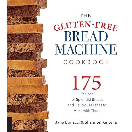 Craft delectable gluten-free loaves with ease using The Gluten-Free Bread Machine Cookbook, authored by culinary connoisseurs Jane Bonacci and Shannon Kinsella. This essential kitchen tome is meticulously curated for those embarking on a gluten-free journey, offering a plethora of 175 tantalizing recipes designed for bread machine mastery.