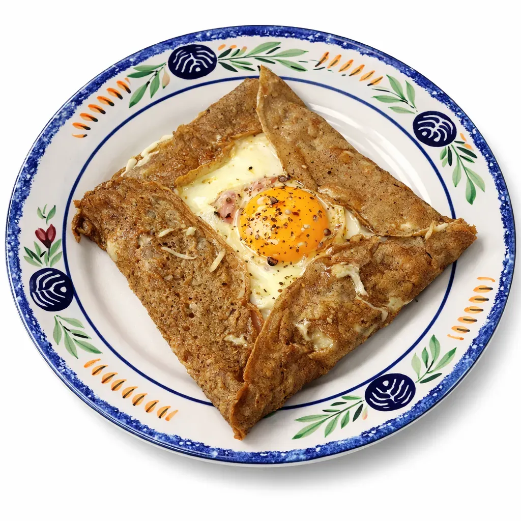 Dive into the culinary heart of Brittany with these classic Breton Buckwheat Galettes, savory crepes made from simple ingredients that celebrate French tradition.