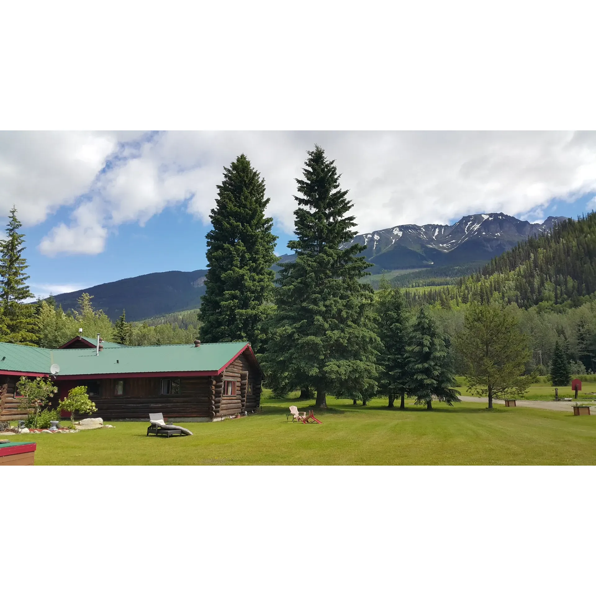 Experience the great outdoors like never before at Summit River Lodge & Campsites. Here, our guests relish in the vast, open camp sites that offer a breathtaking view of a river set against a stunning glacier backdrop. Immerse yourself in the serenity of nature without compromising on comfort. Our campground is praised for its exceptional cleanliness and meticulous maintenance, ensuring a pristine environment throughout your stay.

A plethora of trails beckon the adventure seekers right from our doorstep, while the unique proximity of a train route adds a sense of excitement and convenience to the camping experience. With amenities like free showers, visitors can enjoy the comforts of home in the heart of nature.

For those seeking a more intimate setting, our lodge offers a charming log cabin ambiance that is both cozy and luxurious. Each grassy, treed site near the creek promises quiet and tranquility. The lodge boasts a friendly common room and a soothing hot tub, welcoming both bed and breakfast guests and campers alike.

Our services cater to a diverse range of needs with options for both powered and dry sites, alongside essential facilities such as potable water and a dump station for RVs. Guests can stay connected if desired, with a strong Wi-Fi signal providing fast internet access while surrounded by the wireless natural beauty.

At the heart of this exceptional experience are the hosts, a warm and gracious couple, renowned for their kindness and personal touch. Their genuine hospitality enriches every visit, with guests recounting tales of great outdoor adventures and memorable encounters.

Whether you're traveling en-route to your next destination or planning a focused retreat into nature, Summit River Lodge & Campsites is a destination that calls you back time and again. Here, you’ll find not just a place to stay, but a place to create stories that last a lifetime. Description by ChatGPT.