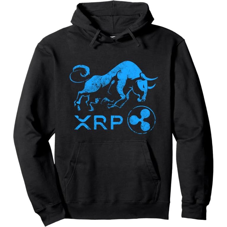 Ripple XRP Crypto BULLRUN! HODL XRP Rich Millionaire Token Pullover Hoodie image