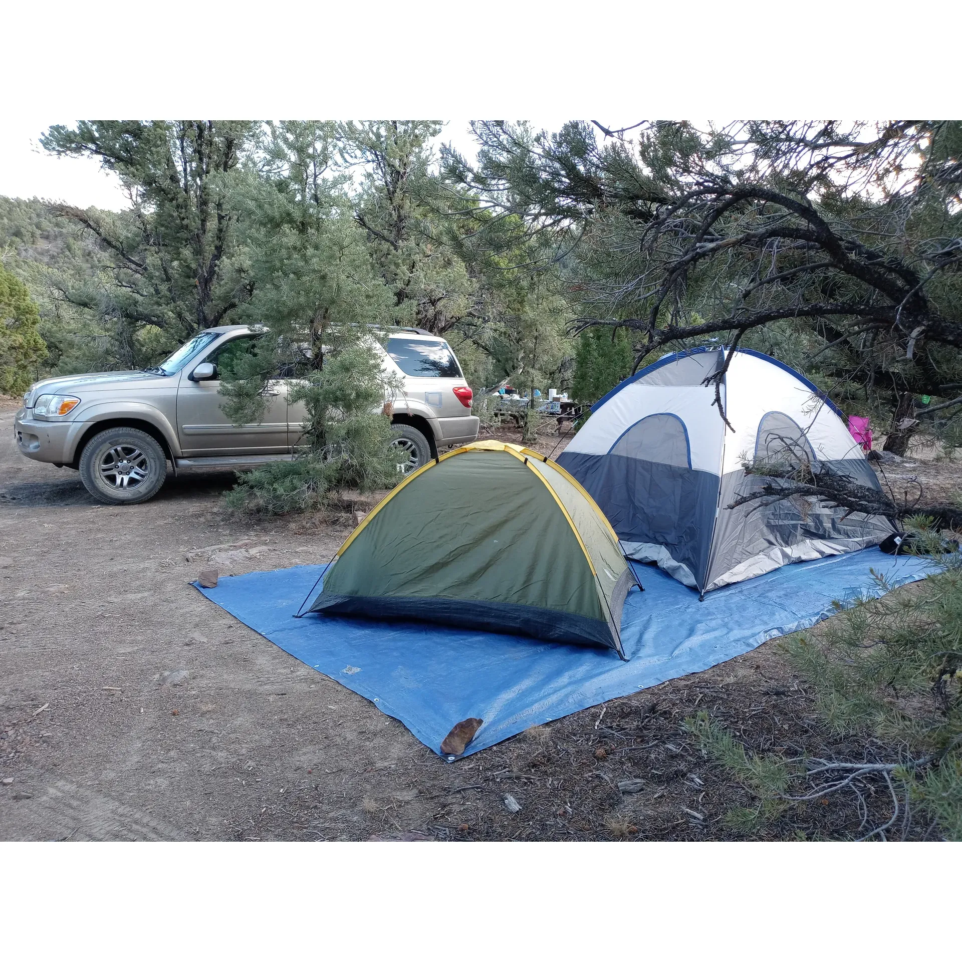 Toquima Cave Campground, a tranquil outpost located within the strikingly beautiful landscape, offers a unique outdoor experience for those looking to explore the wonders of nature. The campground itself exudes a rustic charm, with its compact, tree-shaded spaces creating an intimate environment for camping enthusiasts. Visitors with smaller vehicles will appreciate the snug, cozy setting, although larger vehicles may find navigating the campground's tight quarters a bit challenging.

A major highlight of this remote retreat is the proximity to the storied Toquima Cave, where guests can embark on an easy 1-mile hike along a clean, well-signposted trail. The cave boasts an awe-inspiring collection of ancient paintings that provide a window into the past, with captivating artwork unlike anything found elsewhere. The thoughtful installation of protective bars at the cave’s entrance reflects a commitment to preserving this remarkable cultural heritage for future generations to admire.

Guests have found bliss in the campground's solitude, often having the entire space to themselves, which makes for a serene and private getaway. The remote nature of the location does mean that visitors must come prepared with their own water supply, ensuring all their hydration needs are met throughout their stay. Those who choose to stay are sure to enjoy the peaceful simplicity of the surroundings along with the clean facilities, including a well-maintained bathroom. 

Adventures nearby beckon, with a short drive leading explorers to the relaxing Spencer Hot Springs, the perfect complement to a day spent traversing the outdoors. The campground’s informal setting, complete with picnic tables, fire rings, and an outhouse, ensures that those who do share the space are likely fellow nature lovers seeking a down-to-earth camping experience. The Toquima Cave Campground is a cherished spot for those who value the unspoiled beauty of nature and a restful, authentic camping venture. Description by ChatGPT.