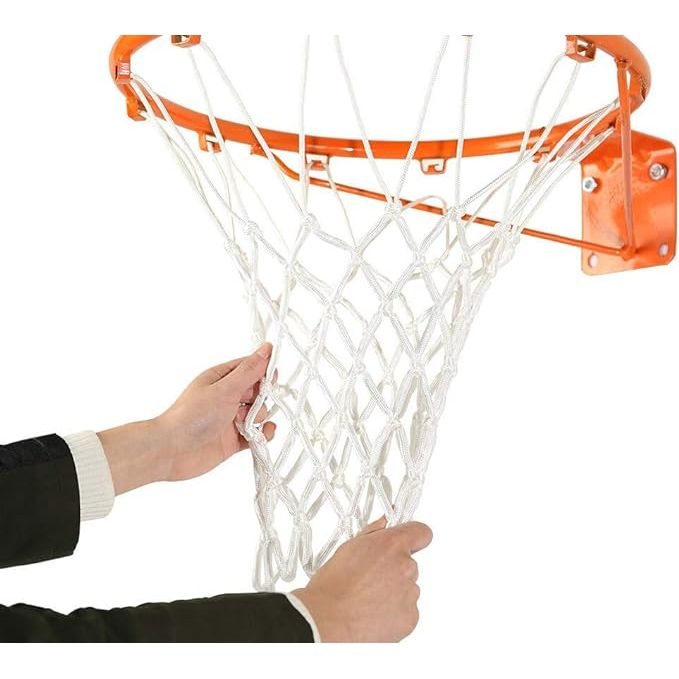 A heavy-duty outdoor basketball net is a replacement net designed specifically for standard 12 loop rims commonly found on basketball hoops. This type of net is constructed from durable materials that can withstand the elements and heavy use, making it ideal for outdoor play.