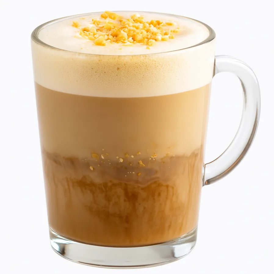 Indulge in a rich and velvety coffee experience with this delectable Peanut Butter Coffee. The unique combination of frothy plant milk mixed with peanut butter and maple syrup crowns your brewed coffee with a creamy, nutty layer that's perfect for coffee lovers seeking something extraordinary.