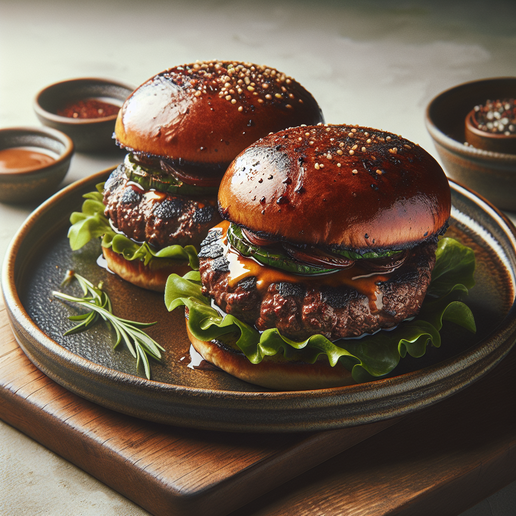 Bison Burgers represent a healthier alternative to traditional beef burgers due to their leaner meat with a rich and slightly sweet flavor. The recipe typically involves preparing patties from ground bison meat, seasoned with salt, pepper, and additional flavors like garlic or onion powder.