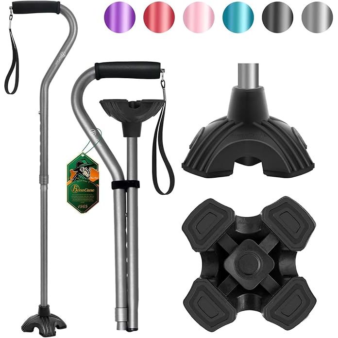 The BeneCane Walking Cane is an adjustable cane designed for both men and women, providing extra stability and support when walking. The offset handle is soft cushioned for added comfort, making it ideal for those who need assistance with mobility. This cane is lightweight, making it easy to use and carry around as needed.