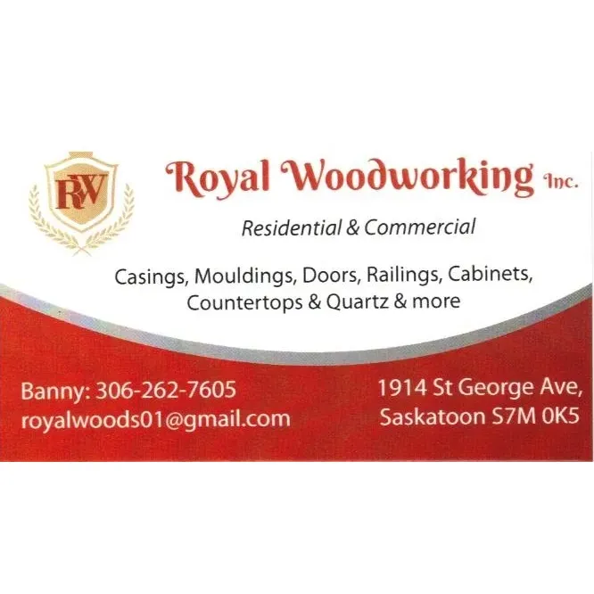 Royal WoodWorking is a charming local business that truly stands out for its commitment to quality and craftsmanship. It’s evident from customer testimonials that this is more than just a woodworking shop—it's a hub of passion led by an owner who exudes enthusiasm for the craft. Here, every piece of wood is treated with the utmost respect, as the owner pours his heart into creating exquisite, one-of-a-kind pieces that capture the imagination.

Clients rave about the warm and inviting atmosphere when they step into the workshop, where traditional techniques meet contemporary design. The attention to detail is second to none, with each creation showcasing the skills and precision of an artisan who genuinely loves his vocation. Whether it's custom furniture, intricate carvings, or bespoke cabinetry, the works produced by Royal WoodWorking radiate a sense of exclusivity and charm that is rarely found in the modern woodworking industry.

The harmonious blend of quality materials, expert technique, and personal touch gives every client a sense that they are receiving something truly special. The strong sense of community and personal service makes Royal WoodWorking more than just a woodworking enterprise—it's an experience that leaves a lasting impression. It's clear why loyal customers consider this gem worthy of a broader clientele who can appreciate the fine art of woodworking delivered by a master in love with his craft. Description by ChatGPT.