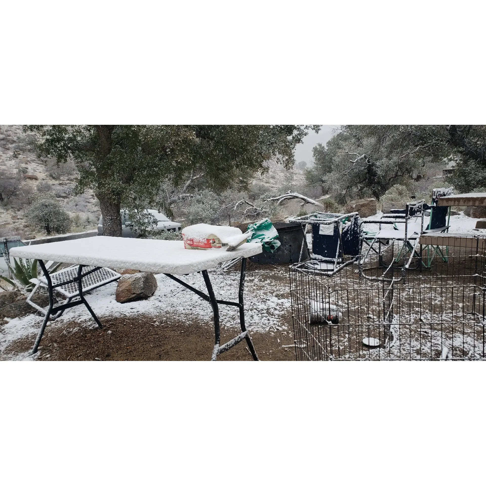 Molino Basin Campground is a serene escape into the great outdoors, boasting ample space and privacy among its well-maintained campsites. The cleanliness of the restrooms is a highlight for many visitors, ensuring a comfortable and hygienic stay amidst nature's splendor. Guests can enjoy tranquil surroundings paired with stunning views that are sure to inspire and rejuvenate.

This is an ideal spot for dry camping enthusiasts, with essentials such as vault toilets and garbage bins provided for convenience. While you'll need to bring your own water, the simplicity of this setup encourages a true connection with the natural environment.

The campground offers a harmonious balance of seclusion and accessibility, with most sites strategically positioned to enhance privacy. The scenic backdrop includes a picturesque creek, and for those eager to explore, there's a hiking trail that begins just at the edge of the campground, inviting adventurers of all skill levels to embark on a journey through the breathtaking landscape.

Families in search of a delightful outdoor experience will find Molino Basin Campground to be a fantastic choice, especially in the spring months when the flora is in full bloom. The local wildlife, including deer, frequently grace visitors with their presence, adding a touch of magic to the already charming setting. Furthermore, the campground's close proximity to a hiking trail ensures that there's always something to do, whether it's a leisurely stroll or an invigorating trek into the wilderness.

Accessibility is another benefit, as the campground is but a short drive up Mount Lemmon, positioned just north of mile marker 4. This provides easy access without compromising on the sense of escape. Each site is well-equipped with a picnic table and grill area, making al fresco dining a breeze. With reasonable fees for overnight stays, it offers both affordability and the allure of the great outdoors.

Immersing oneself in the majesty of the mountains has never been more inviting. The Molino Basin Campground is a splendid choice for those looking to create lasting memories amidst the beauty of the natural world. It's a treasure for both seasoned campers and first-time adventurers alike, providing the perfect setting for a starlit soirée or a sunrise symphony orchestrated by the local fauna. Remember to pack flashlights to enhance your nighttime exploration, as the mountains take on a mysterious beauty under the cover of darkness. Description by ChatGPT.