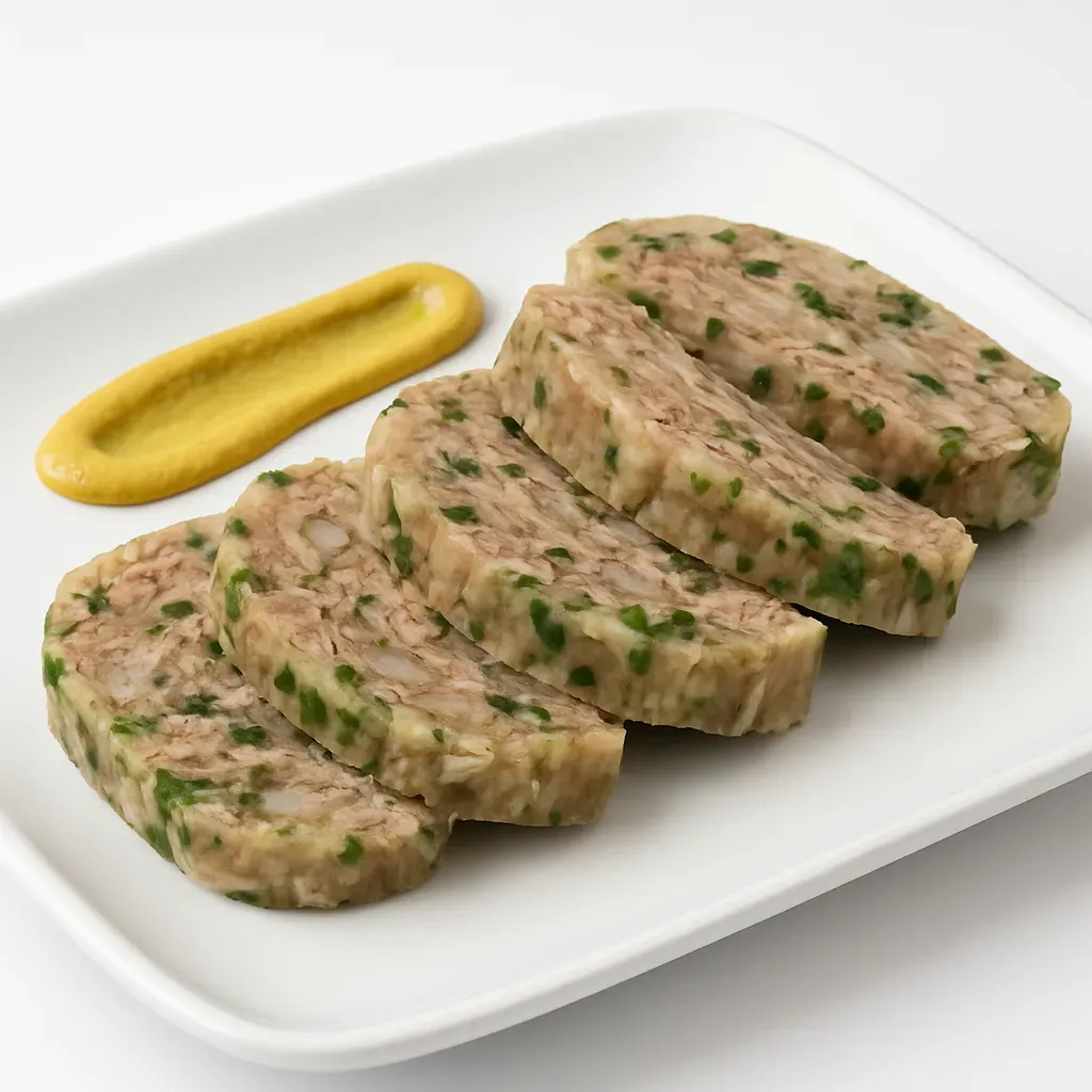 A classic Estonian meat dish, known for its gelatinous texture and traditional flavors, perfect for festive occasions.